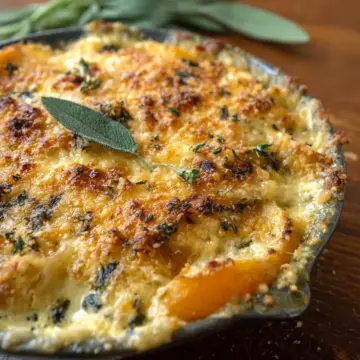 Butternut Squash and Sage Gratin