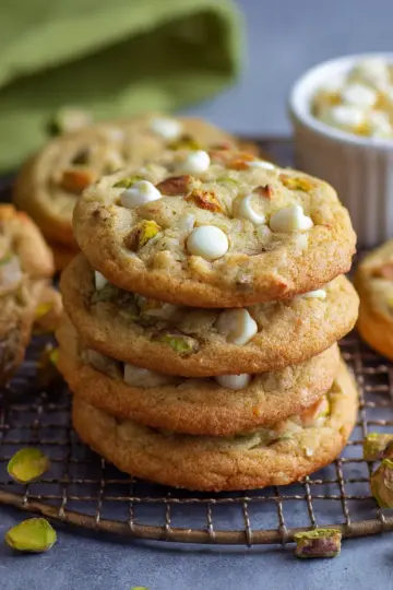 Pistachio White Chocolate Chip Cookies Recipe
