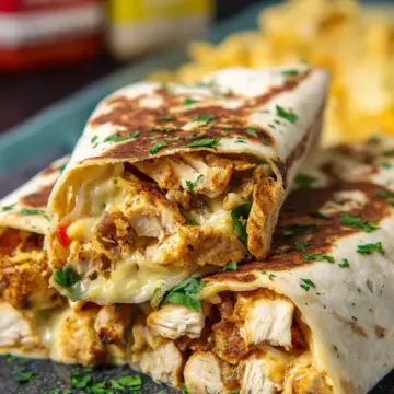 Cheesy Chicken Wraps