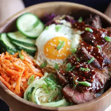Korean BBQ Steak Rice Bowls
