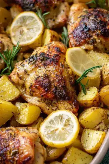 Easy Greek Lemon Chicken and Potatoes