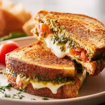 Pesto Grilled Cheese Sandwich
