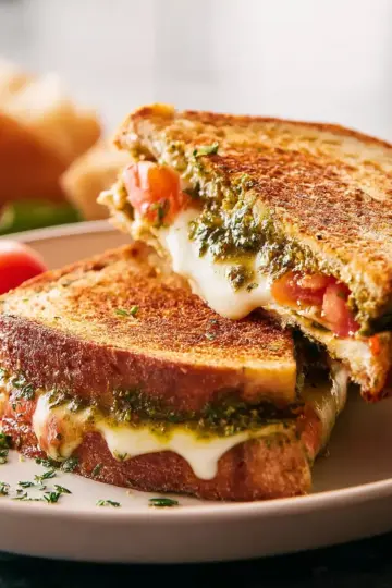 Pesto Grilled Cheese Sandwich