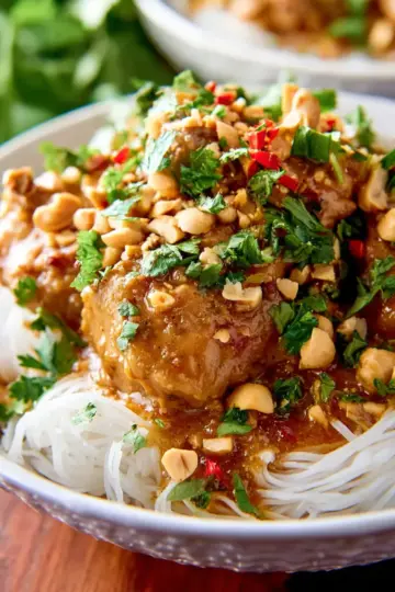 Slow Cooker Thai Peanut Chicken