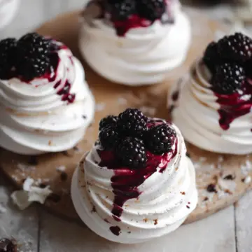 Blackberry Pavlovas