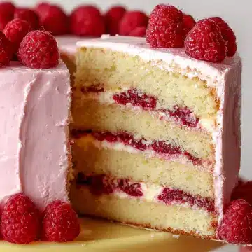 Lemon Raspberry Layer Cake