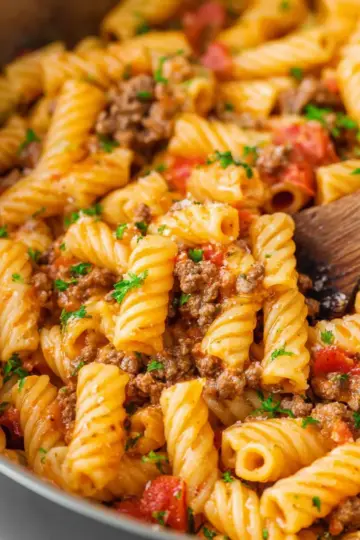 Rotel Pasta With Ground Beef