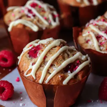 White Chocolate and Raspberry Muffins