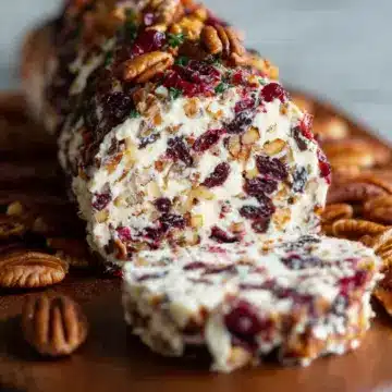 Cranberry Pecan Cheese Log