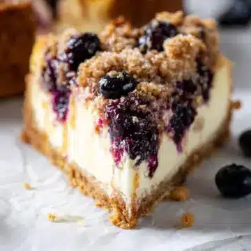 Blueberry Crumble Cheesecake