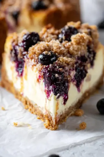 Blueberry Crumble Cheesecake
