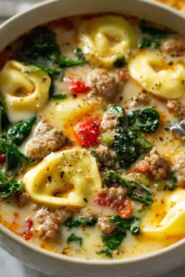 Sausage Tortellini Soup