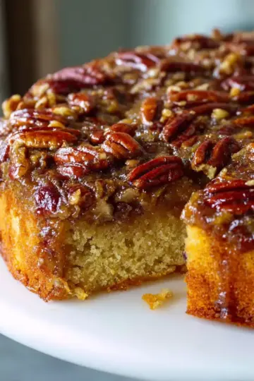 Pecan Upside-Down Cake