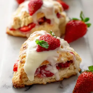 Strawberries and Cream Scones
