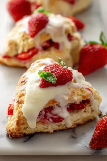 Strawberries and Cream Scones