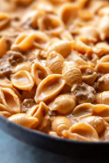 Creamy Beef and Shells