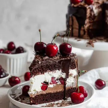 Black Forest Ice Cream Cake
