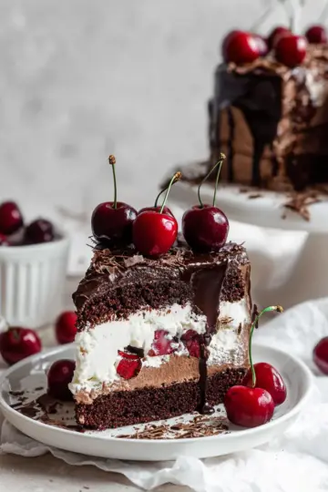 Black Forest Ice Cream Cake