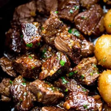 Slow Cooker Garlic Butter Beef Bites