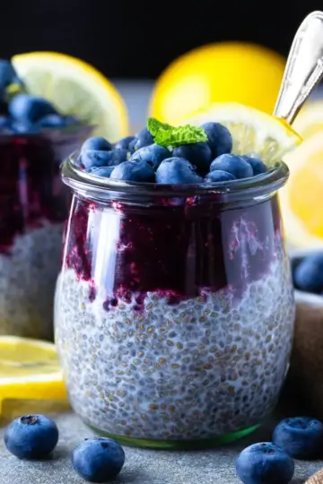 Blueberry Lemon Chia Seed Pudding Recipe