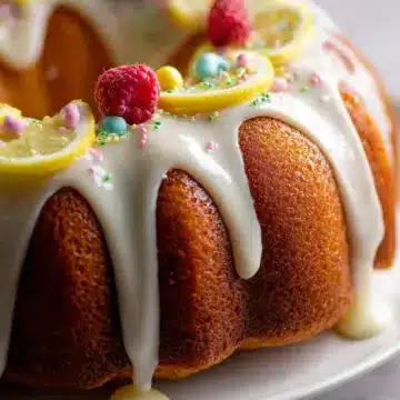 Lemon Raspberry Bundt Cake