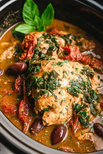 Slow Cooker Tuscan Chicken