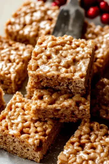 Gingerbread Rice Krispies Treats Recipe
