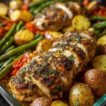 One-Pan Garlic Chicken and Roasted Vegetables Recipe