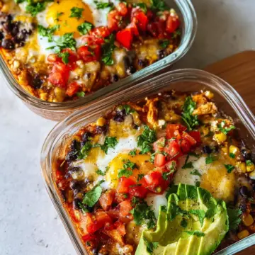 High-Protein Chicken Cottage Cheese Enchilada Bowls