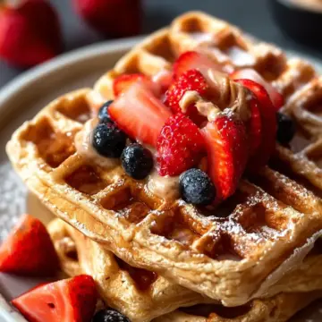 Delicious Oatmeal Cinnamon Waffles
