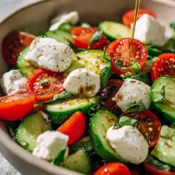 Easy Cucumber Mozzarella Salad Quick Fresh Delight