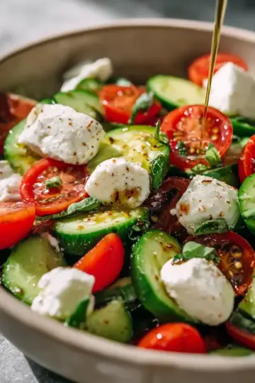 Easy Cucumber Mozzarella Salad Quick Fresh Delight