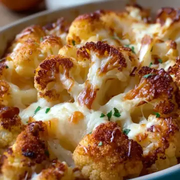 Baked Cauliflower with Gruyère Cheese