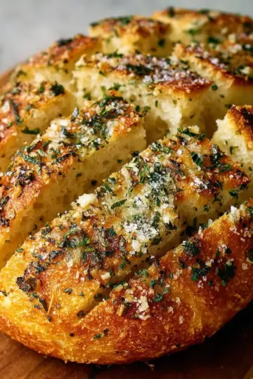 Garlic Parmesan Herb Bread Recipe