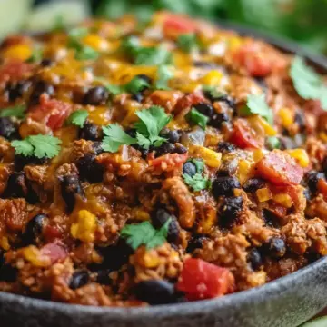 Southwestern Black Bean Casserole