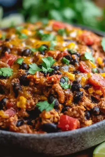 Southwestern Black Bean Casserole
