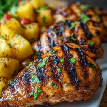 Grilled Aloha Chicken and Pineapple