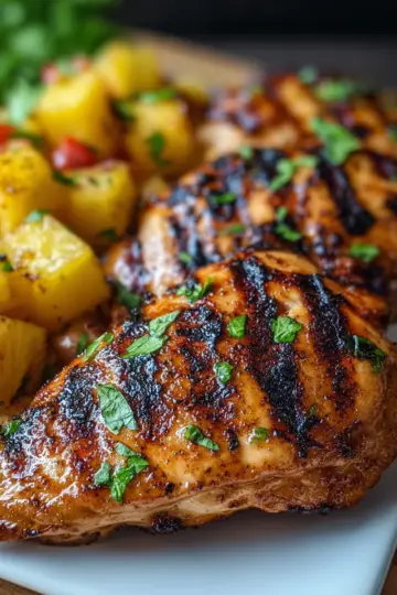 Grilled Aloha Chicken and Pineapple