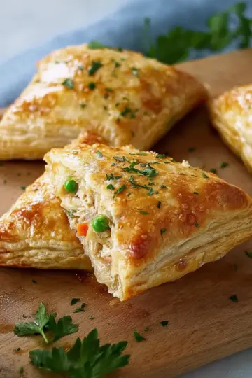 Savory Chicken Pot Pie Turnovers