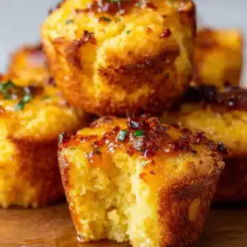 Cheddar & Hot Honey Cornbread Bites Recipe