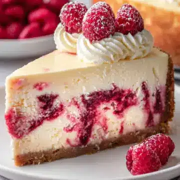 White Chocolate Raspberry Cheesecake