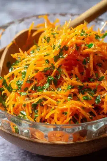 Grated Carrot Salad with Herb Dressing Recipe