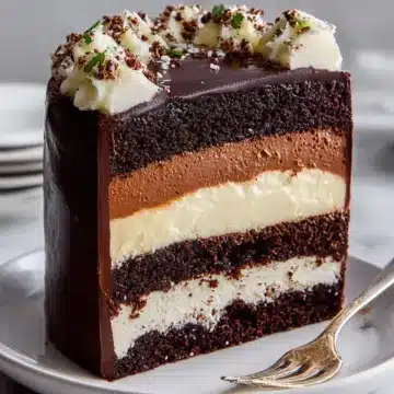 Irresistible Tuxedo Cake with Chocolate Mousse and Ganache Recipe