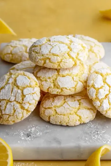 Lemon Crinkle Cookies Amazing Soft Citrus Treat