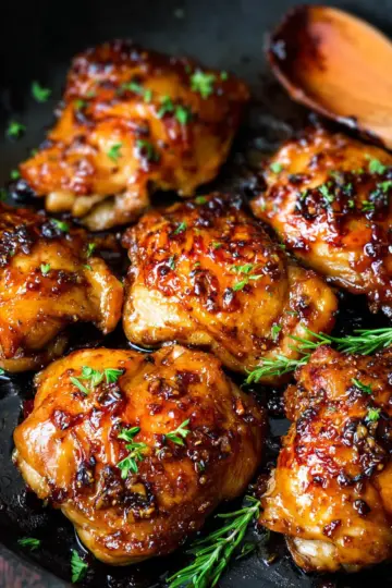 Honey Garlic Boneless Chicken Thighs