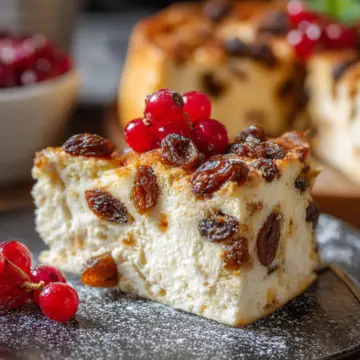 Farmer’s Cheese Cake with Raisins
