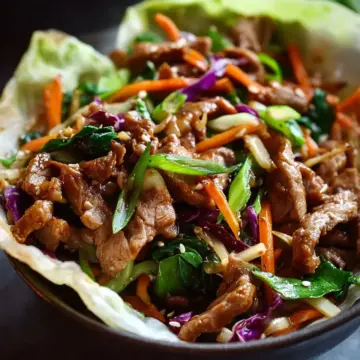 Deliciously Healthy Moo Shu Pork with Fresh Veggies