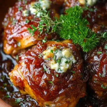Slow Cooker Fig Jam & Goat Cheese Chicken Thighs