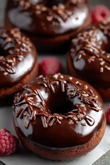 Irresistible Baked Chocolate Donuts