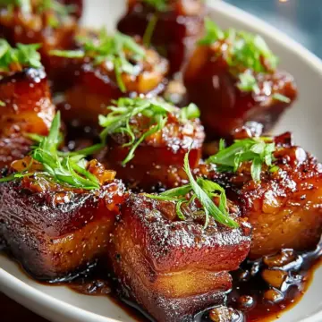 Hoisin Glazed Pork Belly Bites